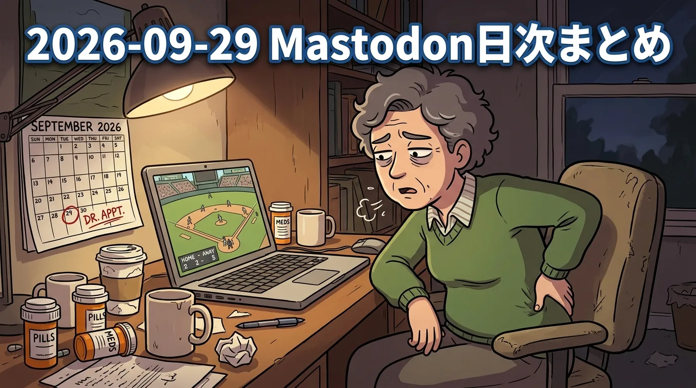 2026-09-29 Mastodon日次まとめ