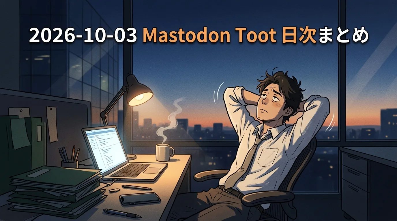 2026-10-03 Mastodon Toot 日次まとめ
