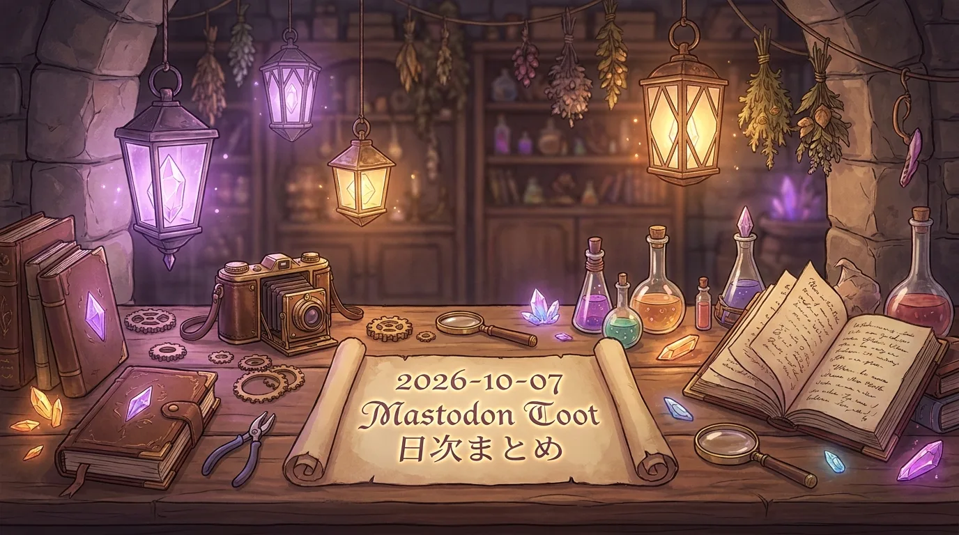 2026-10-07 Mastodon Toot 日次まとめ