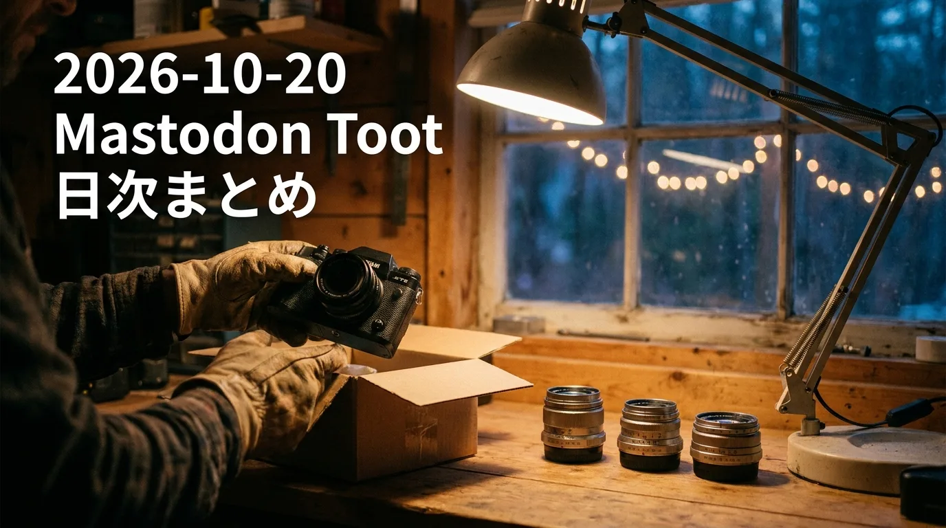 2026-10-20 Mastodon Toot 日次まとめ